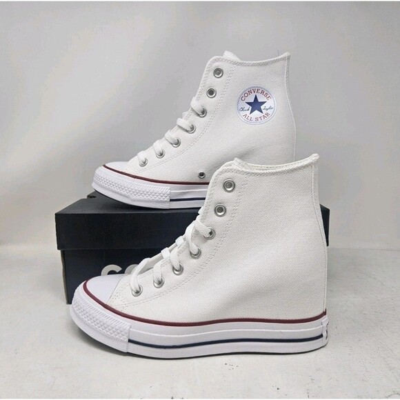 Women's Converse Chuck Taylor All Star Wedge Platform Shoes / A11908C / Size 10 - Picture 7 of 10